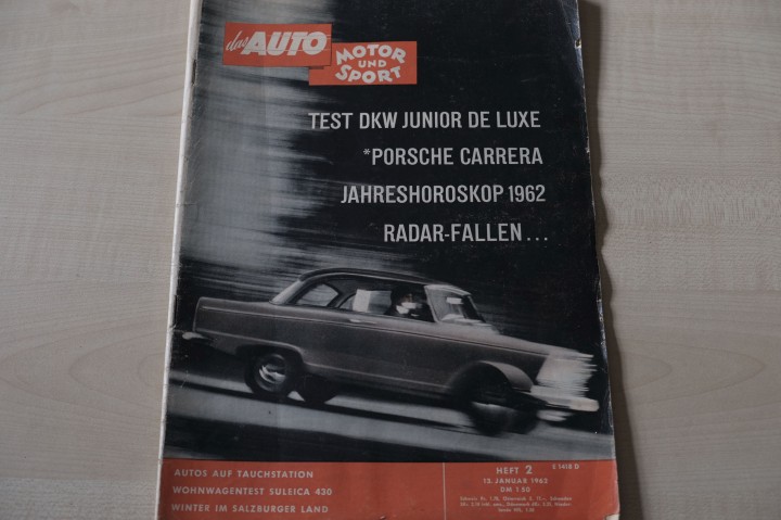 Deckblatt Auto Motor und Sport (02/1962)